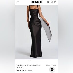 Babyboo Calanthe Maxi Dress - Black